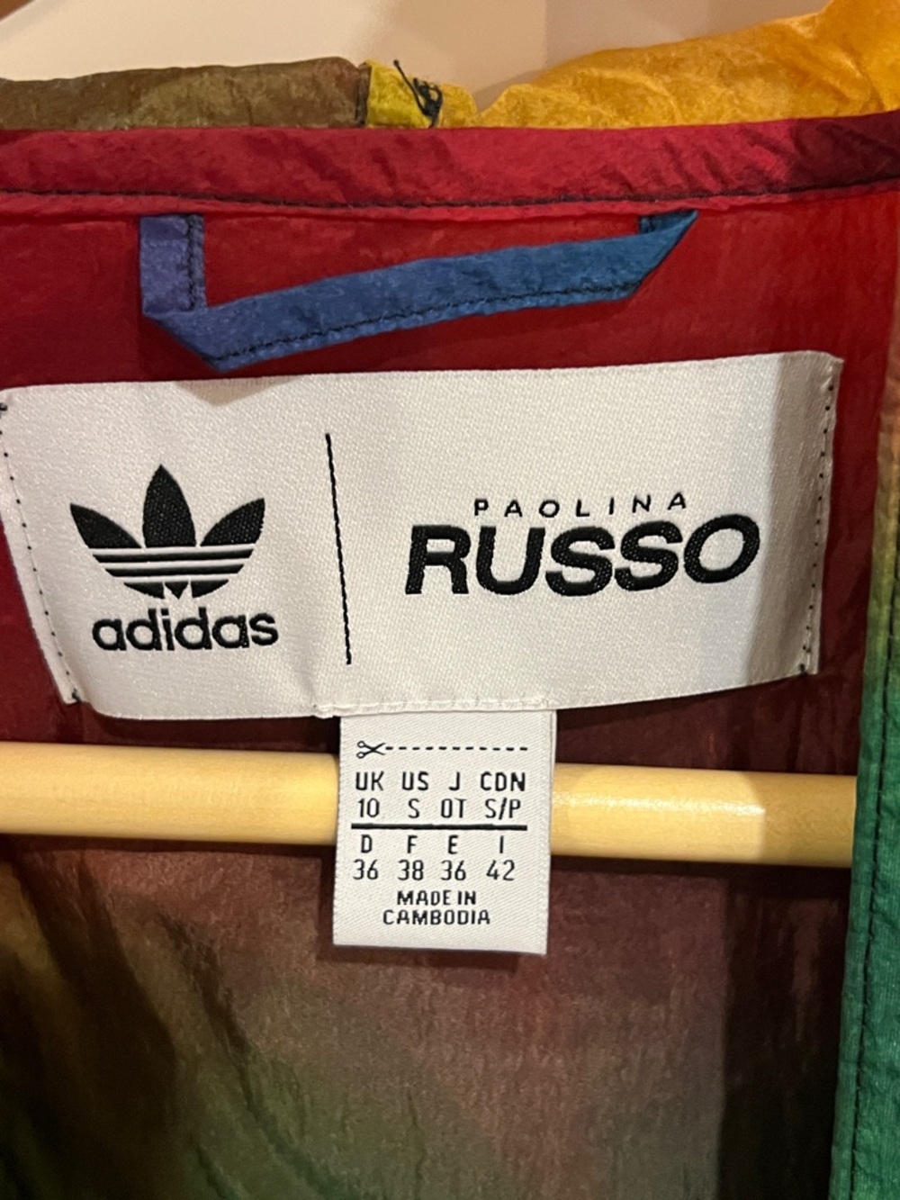Adidas X Paolina Russo Multicolour Oversize Coat - Picture 2 of 8